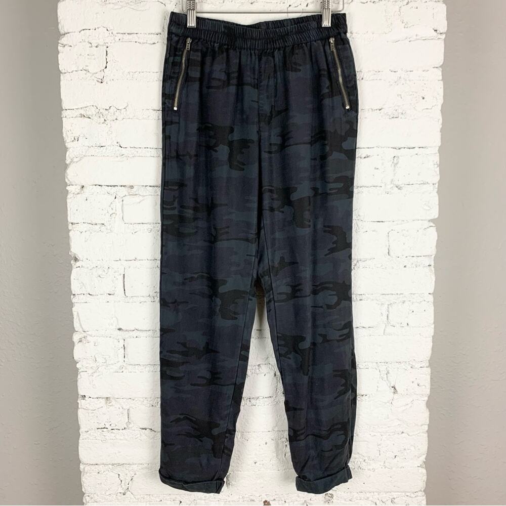 Soft Surroundings Camo Black Tencel Rila Weekend Jogger Pants XS